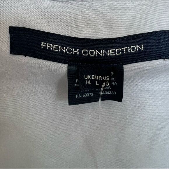 French Connection Light Blue Alba Stretch Floral Dress Size 10 - Picture 7 of 9